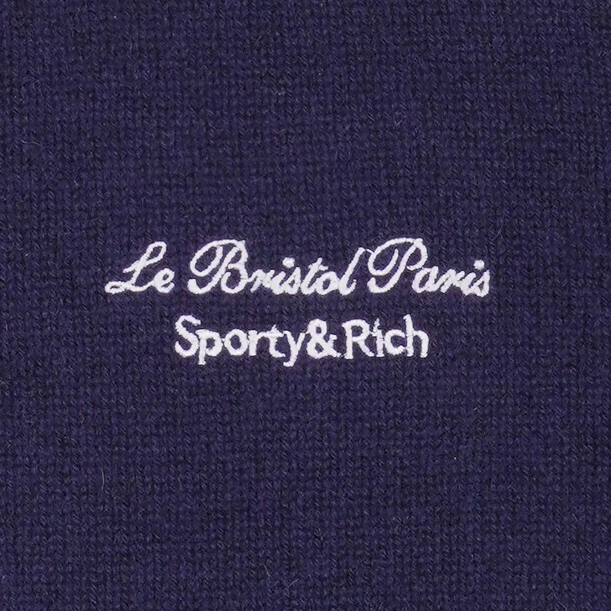 + Le Bristol Paris Cashmere Pants 'Navy White'