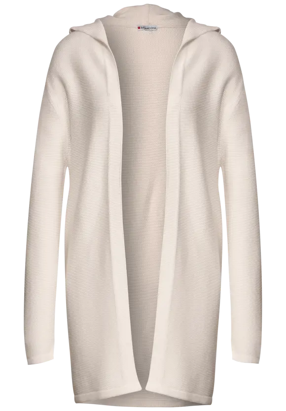 253592- Lucid White Hooded Cardigan - Street One