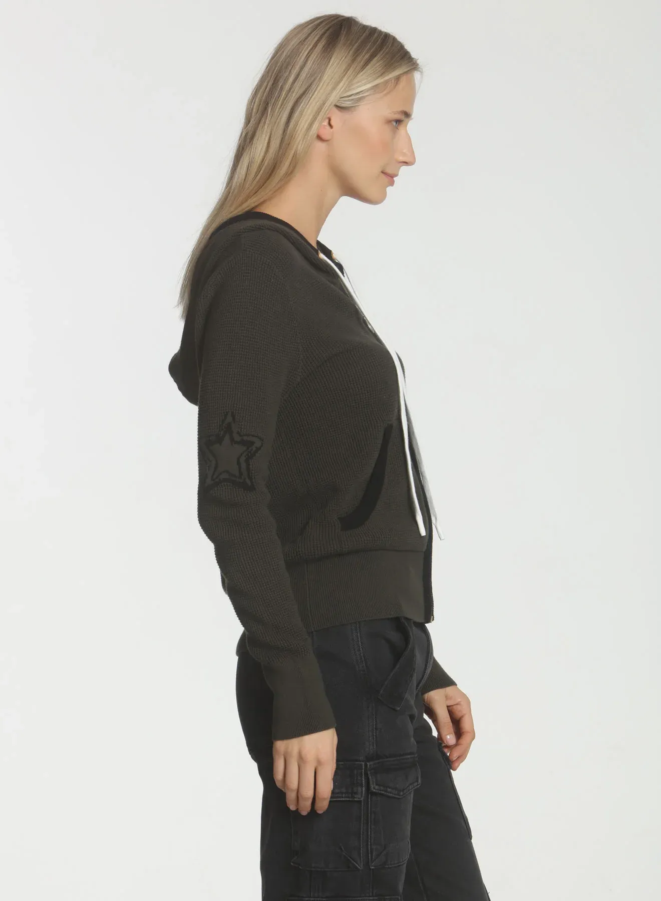 2914ab LABEL+thread Wanda Star Hoodie