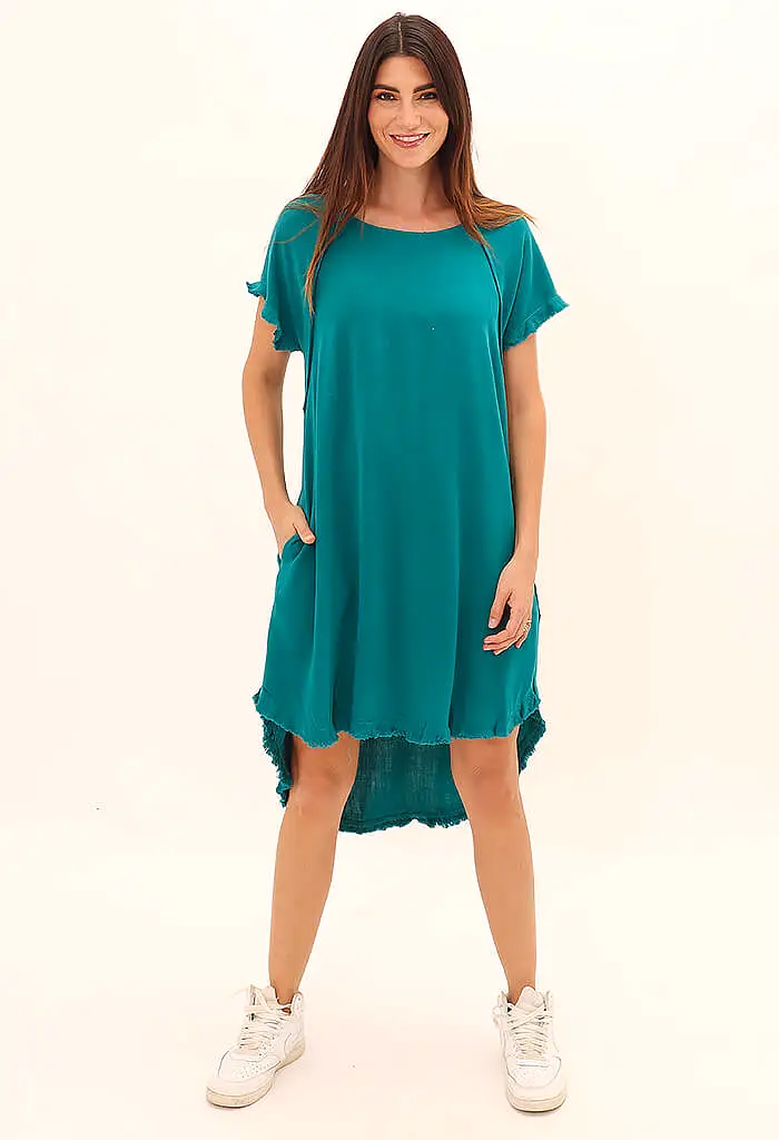 Almeria Dress-Teal