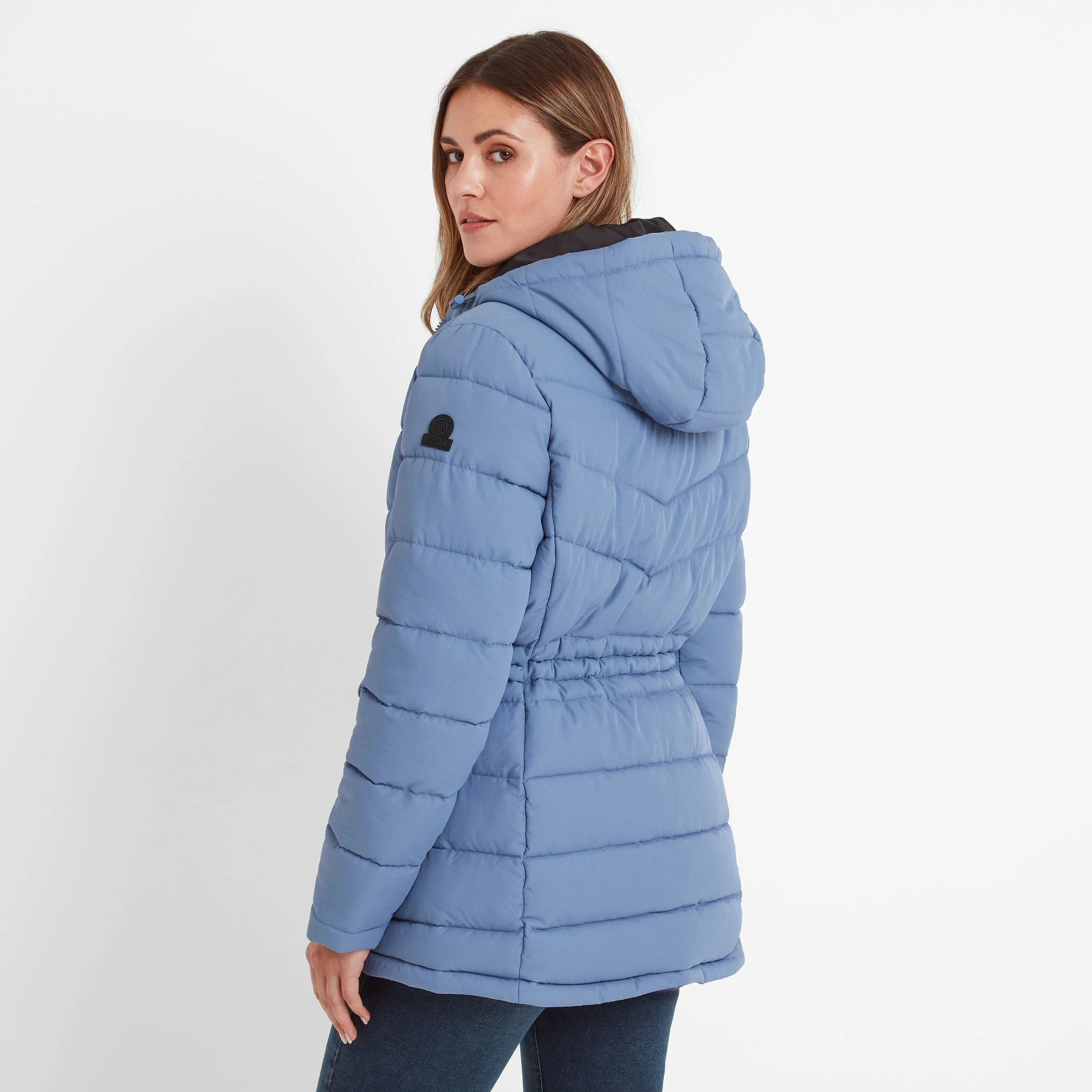 Anthorn Womens Padded Parka - Misty Blue