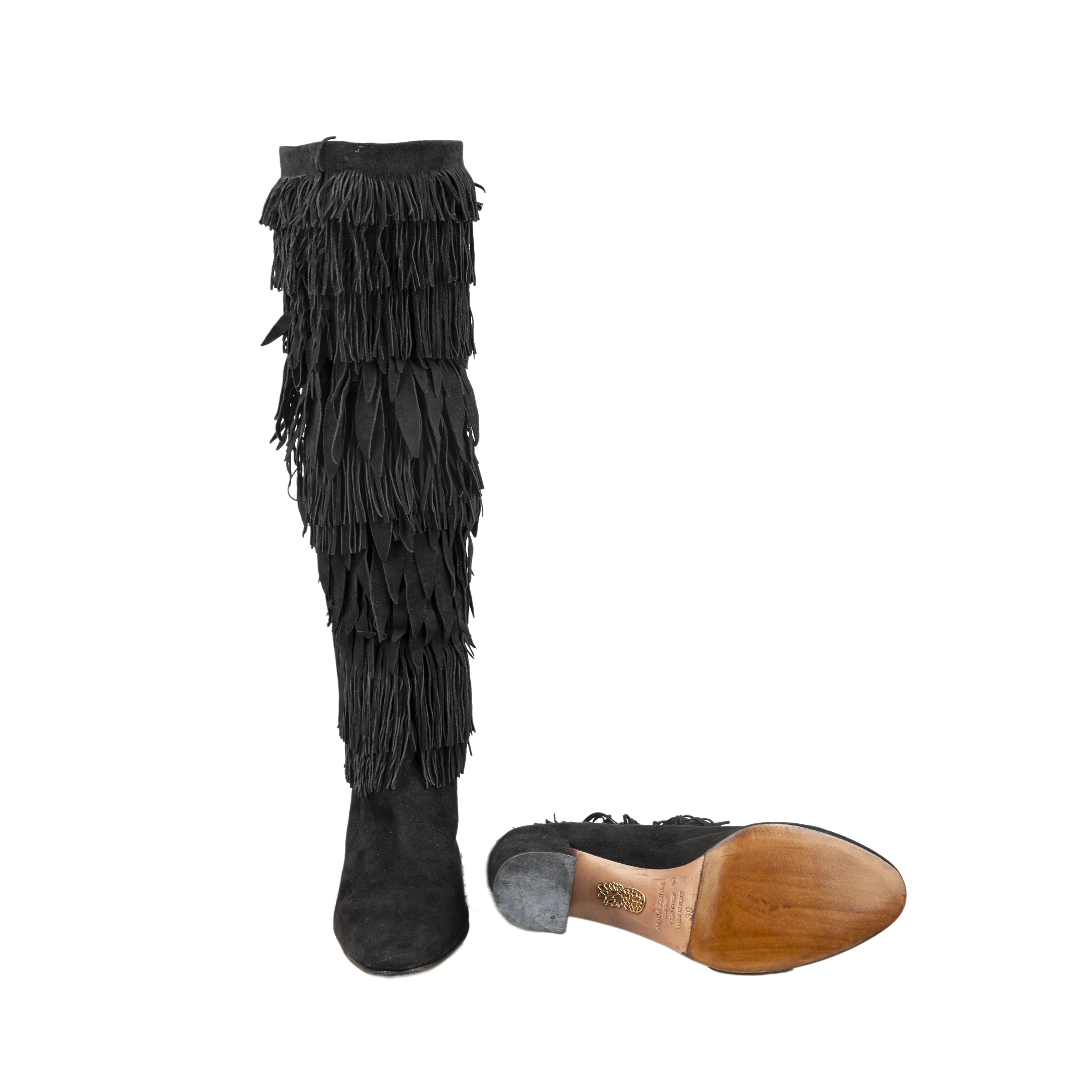 Aquazzurra Fringed Boots - '10s