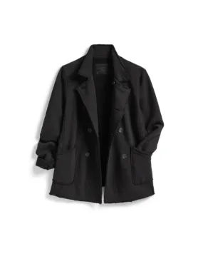 Belfast English Peacoat - Black