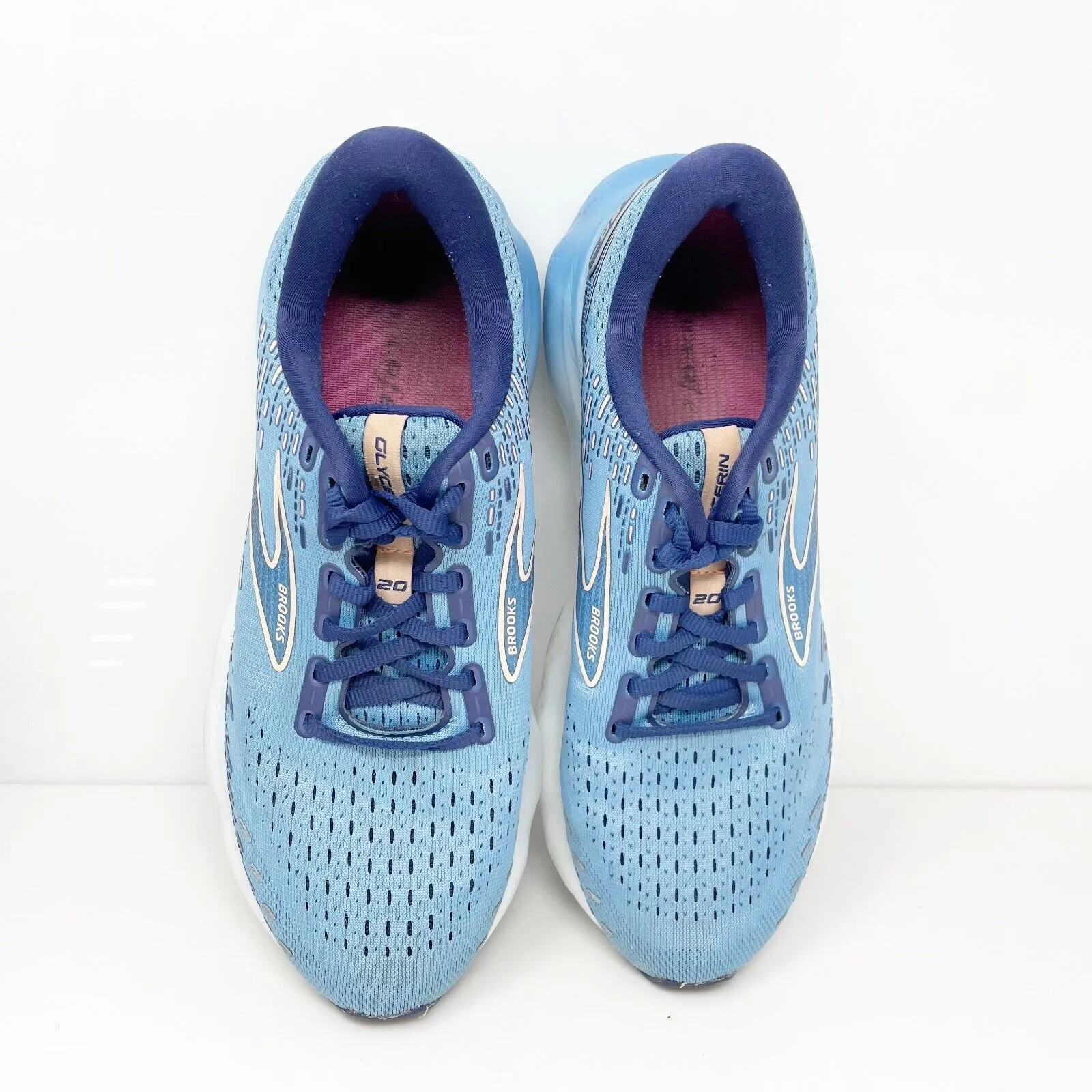 Brooks Womens Glycerin 20 1203691B478 Blue Running Shoes Sneakers Size 9.5 B