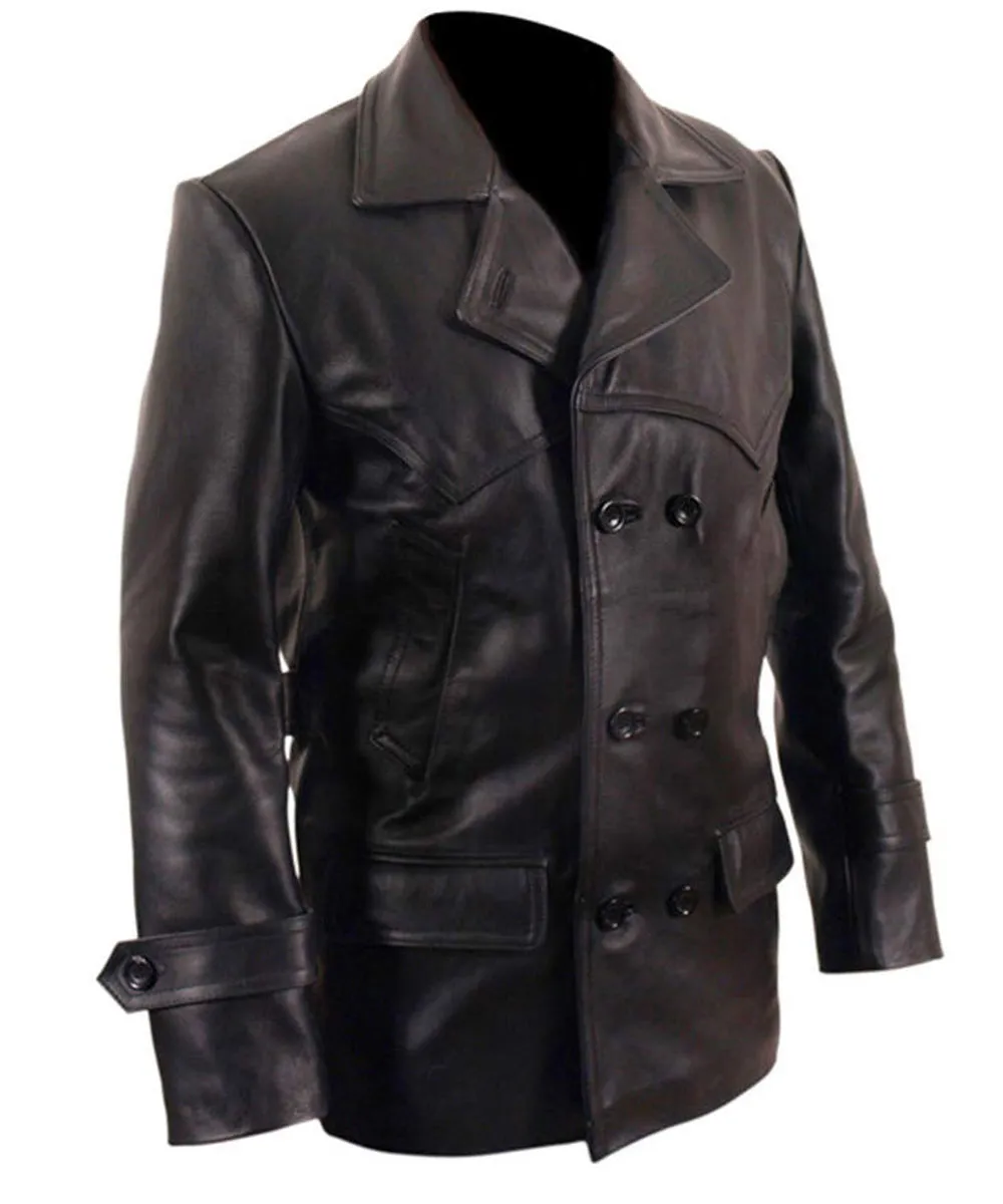 Christopher Eccleston Doctor Who Leather Peacoat