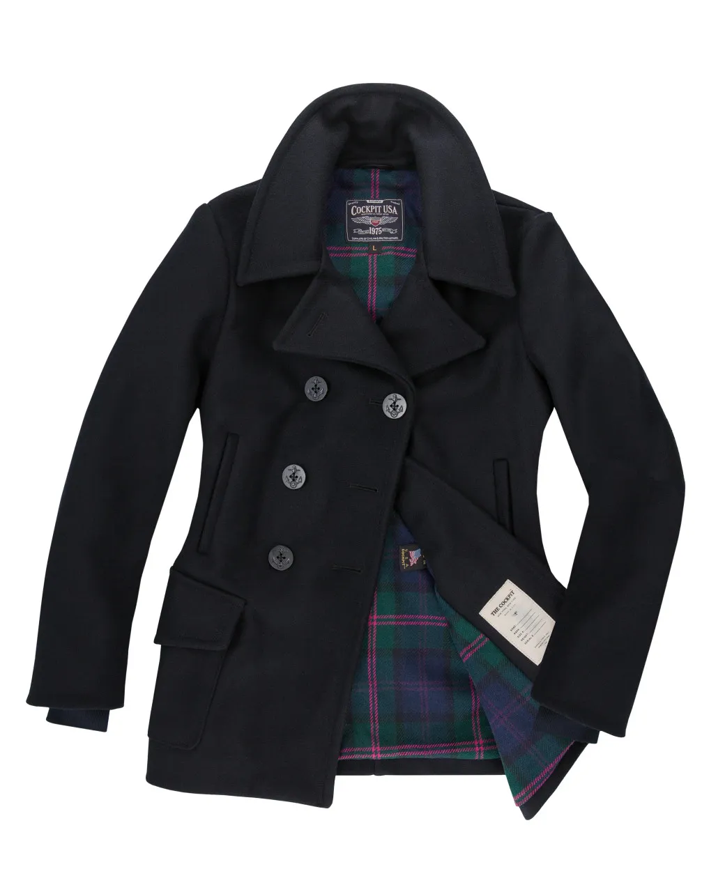 Cockpit USA Womens Navy Peacoat USA Made