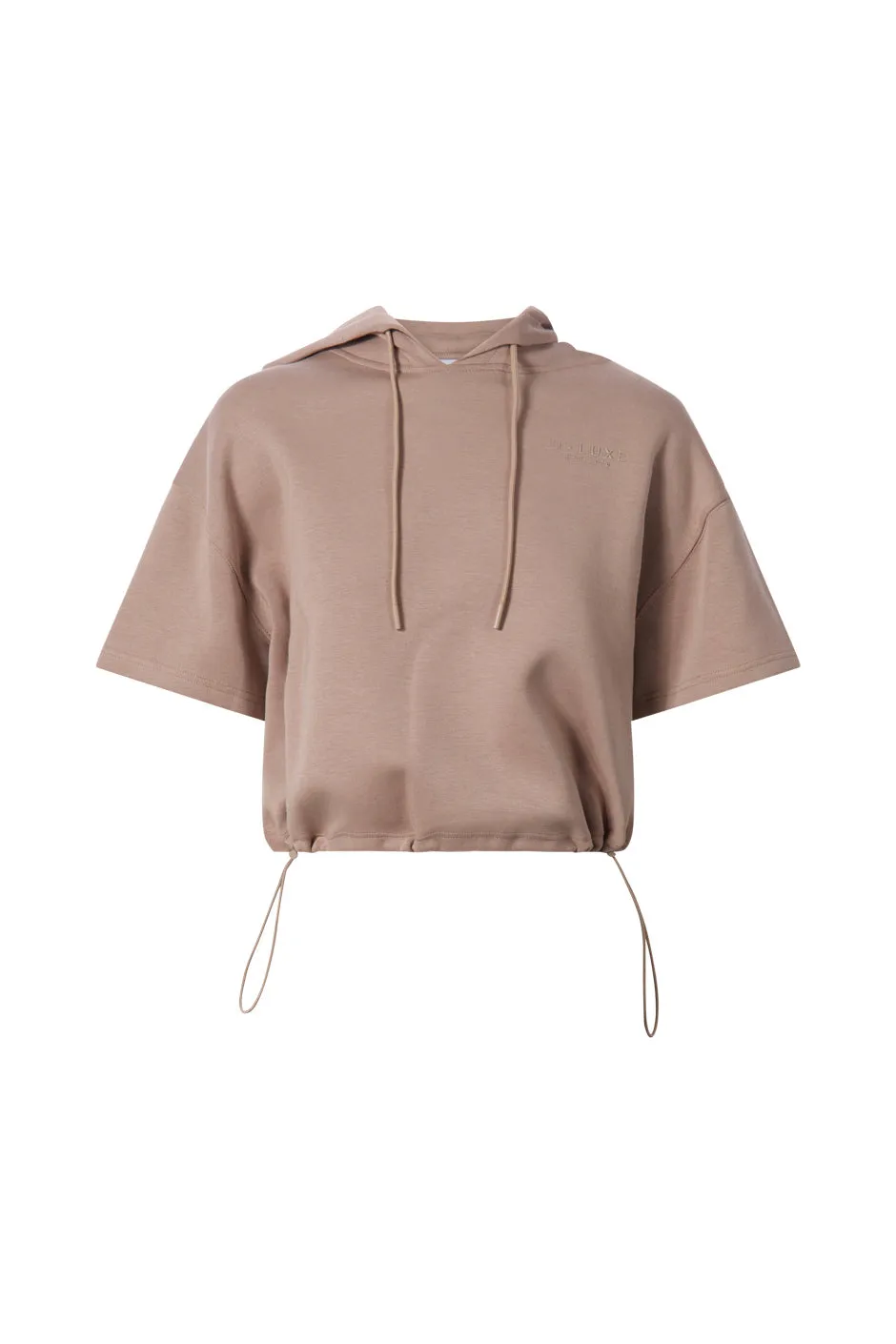 D-Luxe Cropped Neoprene Hoodie