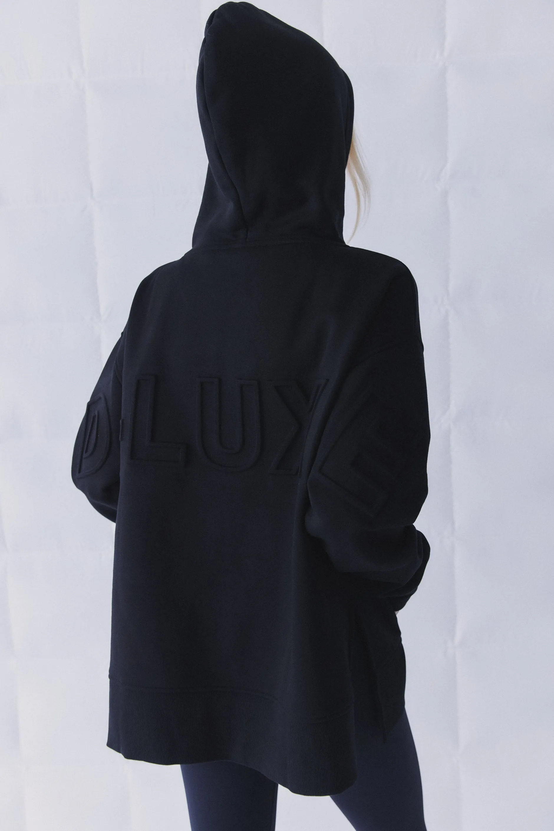 D-Luxe Embossed Logo Hoodie