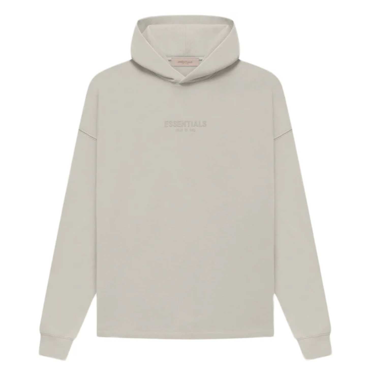 FEAR OF GOD ESSENTIALS PULL-OVER HOODIE RELAXED HOODIE SMOKE