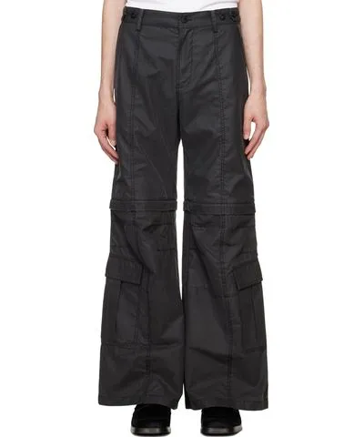 Feng Chen Wang Black 2IN1 Cargo Pants