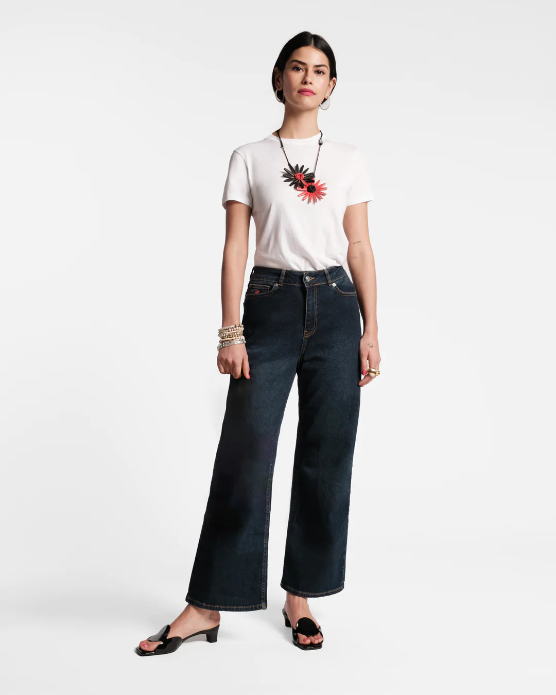 Frances Valentine Ace Jean Stretch Denim Navy