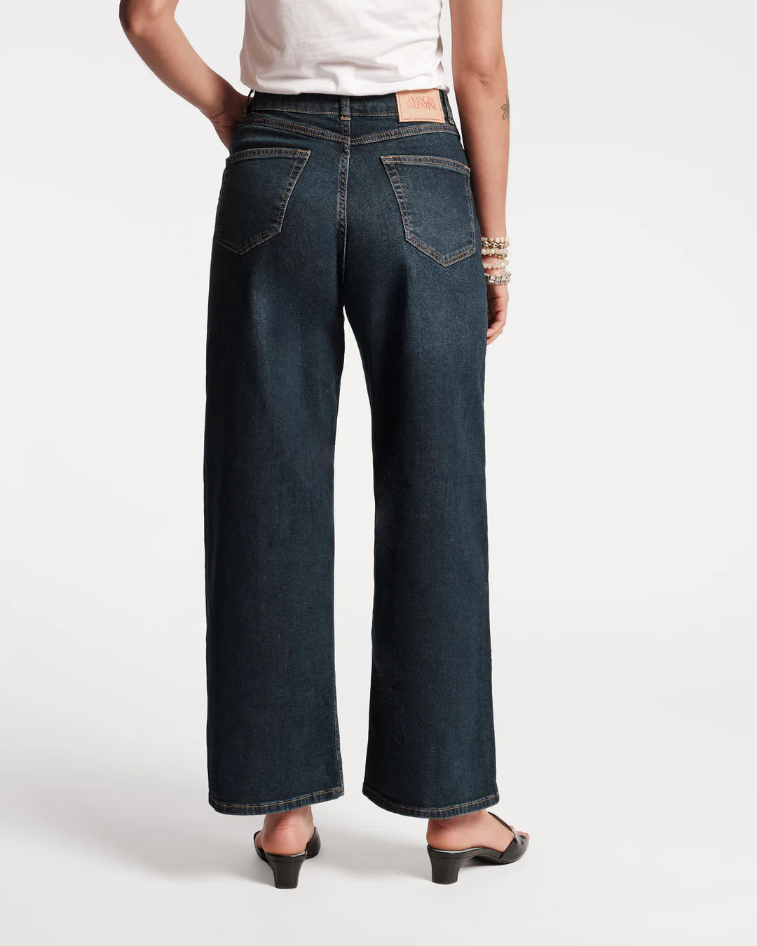 Frances Valentine Ace Jean Stretch Denim Navy