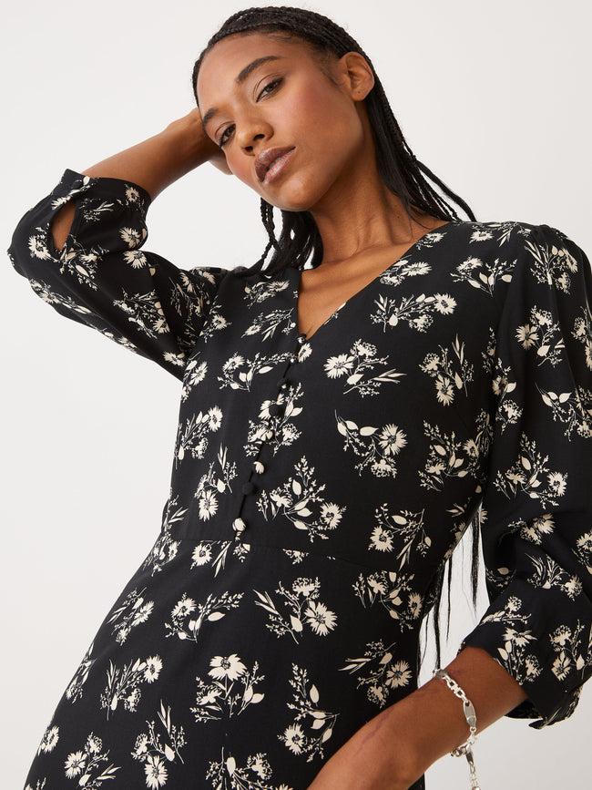 Frank and Oak Printed Puff Sleeve Dress