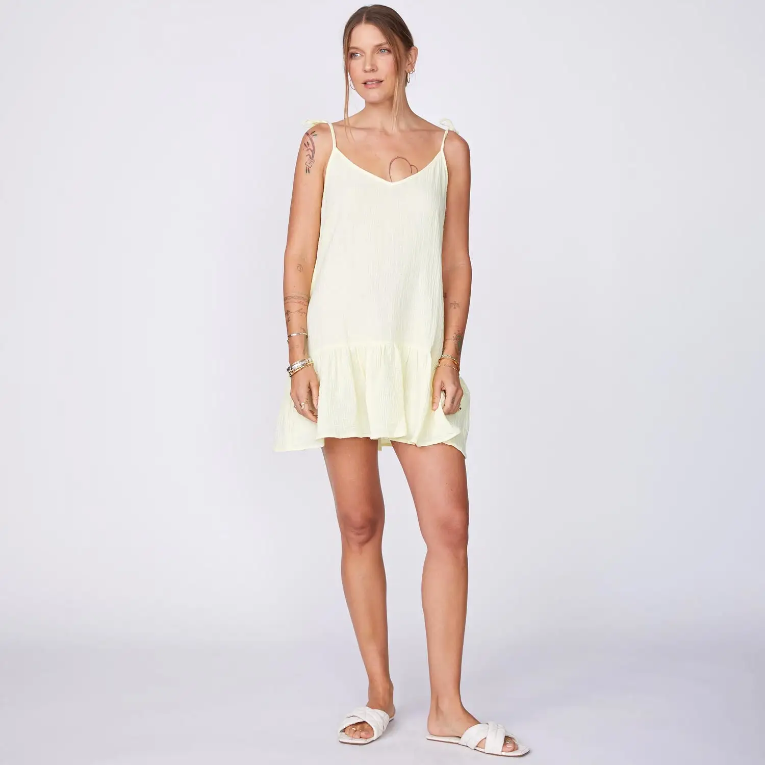 Gauze Sleeveless Easy Dress