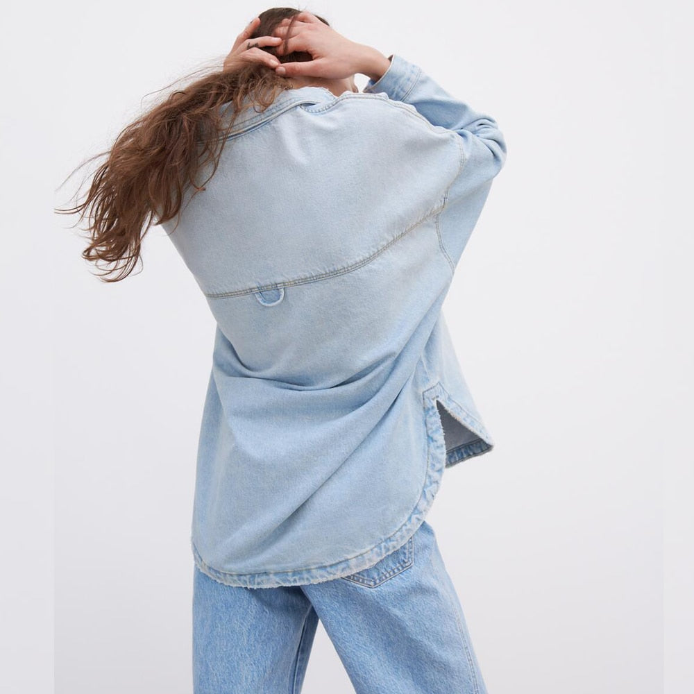 Genevieve Denim Shirt Jacket