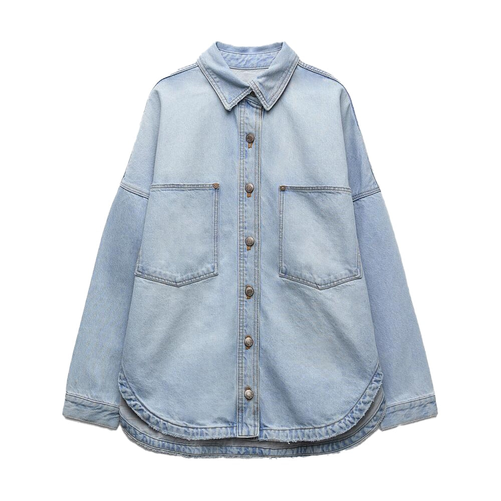 Genevieve Denim Shirt Jacket