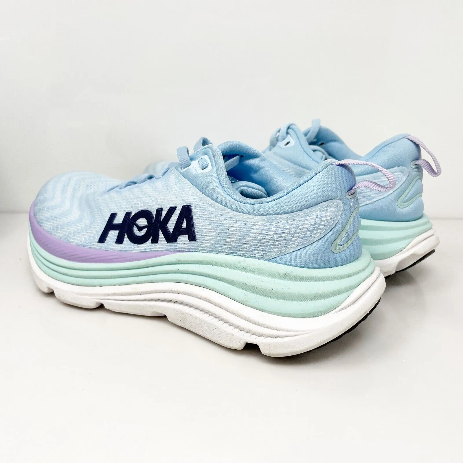 Hoka One One Womens Gaviota 5 1134235 ABSO Blue Running Shoes Sneakers Sz 6.5 B