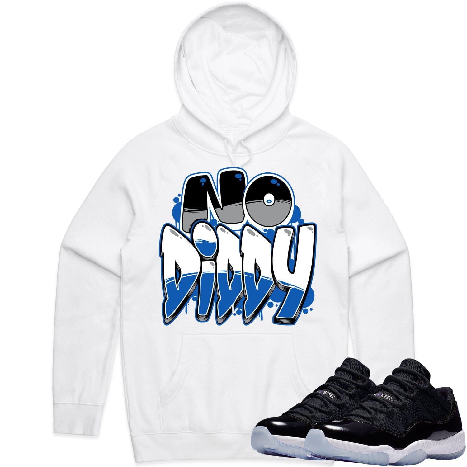 Jordan 11 Low Space Jam 11s Hoodie to Match - SPACE JAM NODIDDY