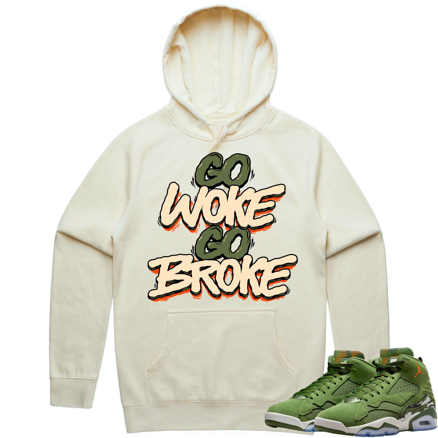 Jordan MVP 678 Sky J Olive Hoodie to Match - CELADON GO WOKE GO BROKE