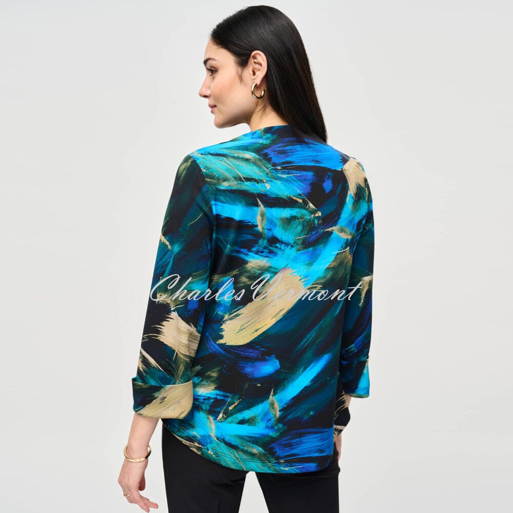 Joseph Ribkoff Abstract Print Swing Jacket - Style 243328