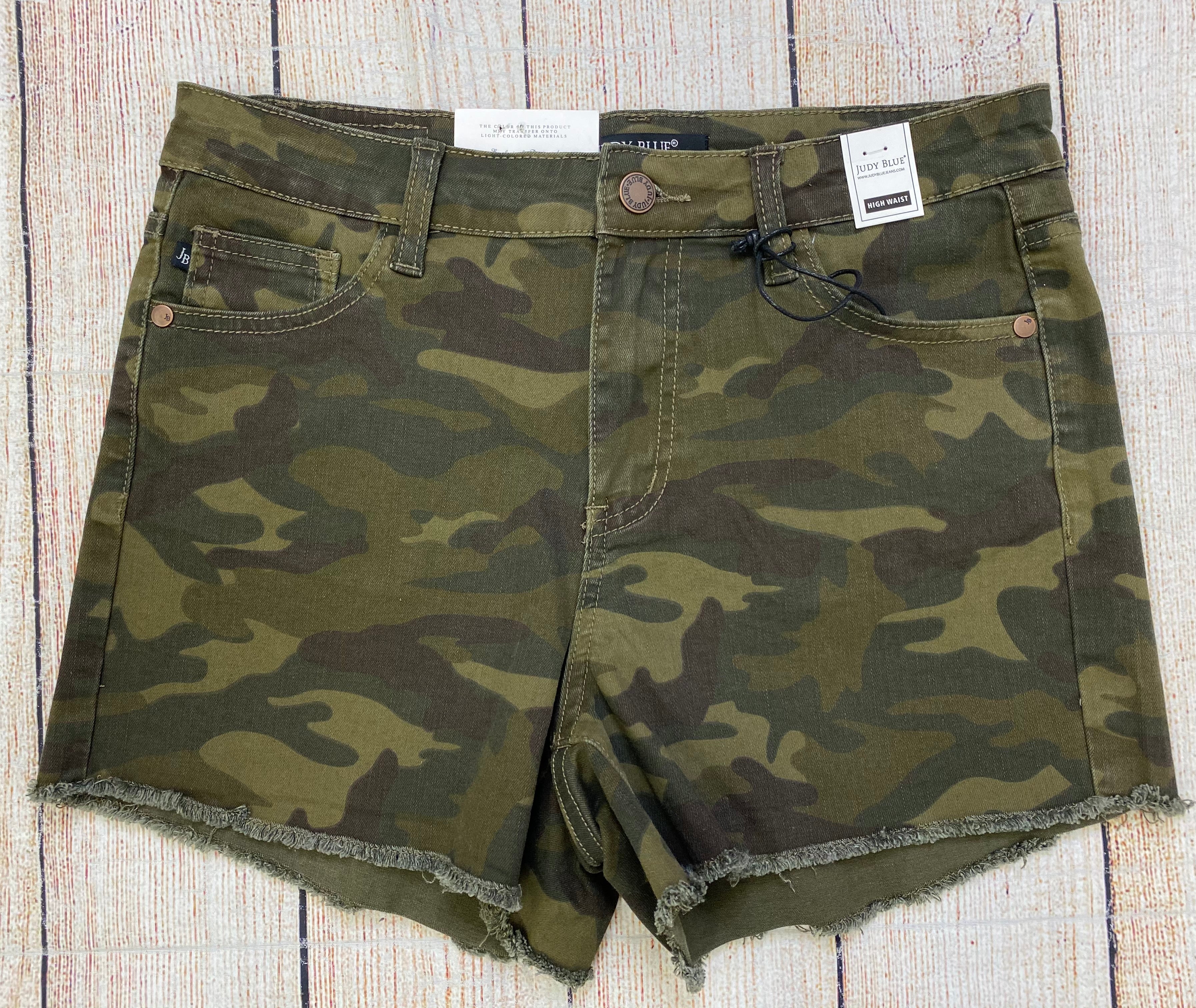 Judy Blue High Waist Camo Shorts