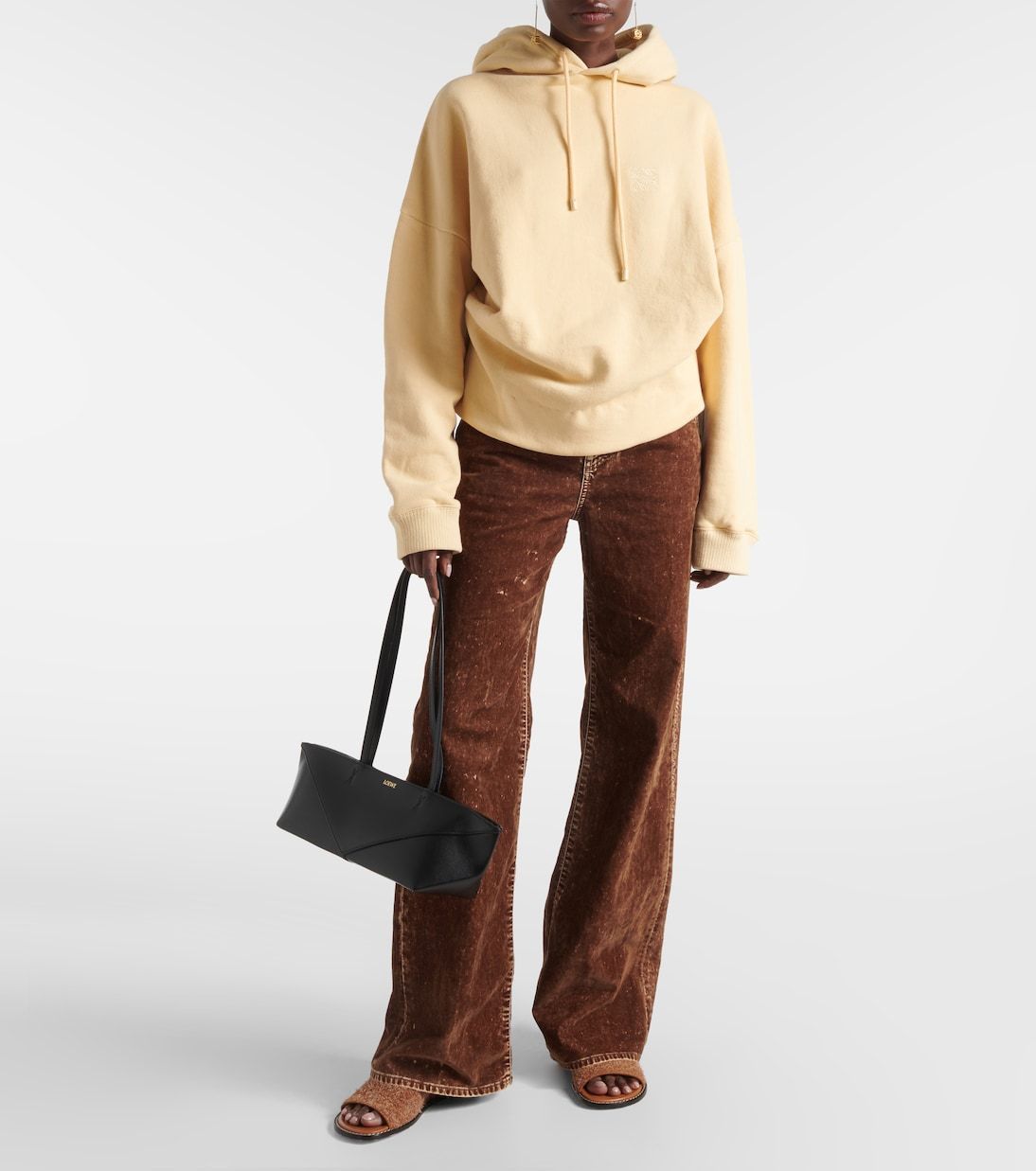 LOEWE  |Draped hoodie in cotton