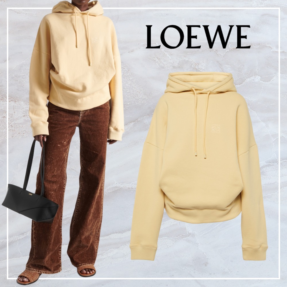 LOEWE  |Draped hoodie in cotton