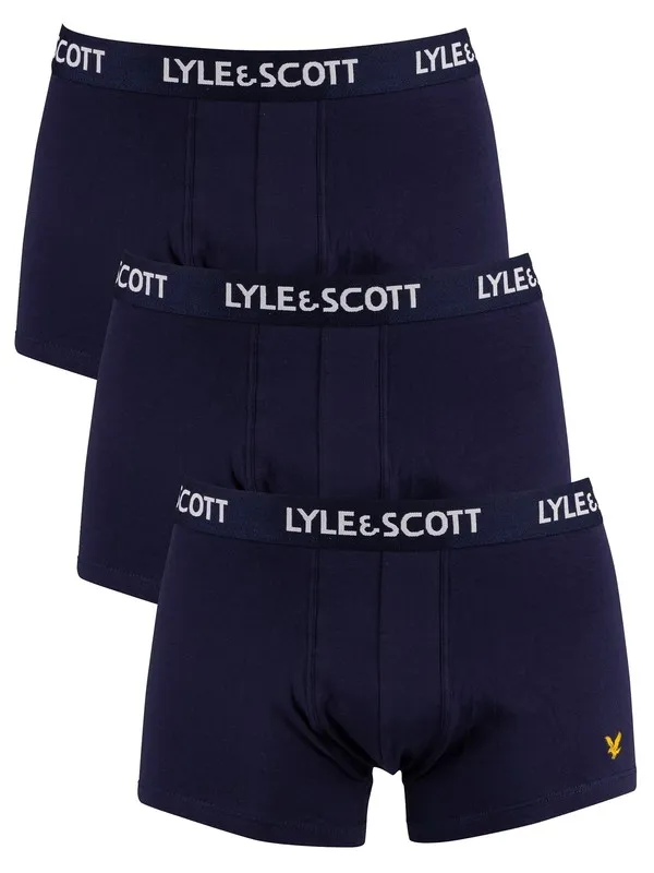 Lyle & Scott 3 Pack Barclay Trunks - Peacoat