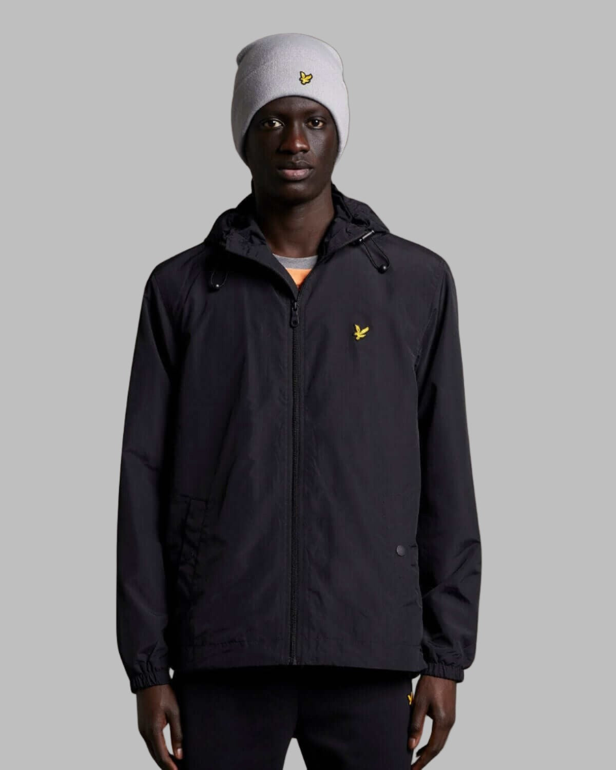 Lyle and Scott ZIP THROUGH HOODED JACKET Jet Black