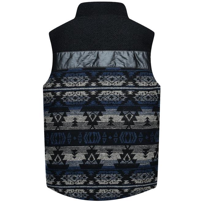 Men's Autumn Jacquard Collar Casual Thickened Vest Waistcoat