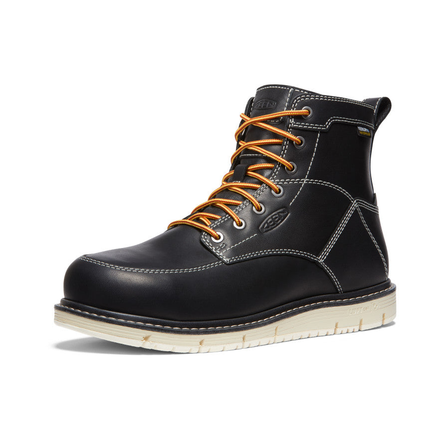 Men's CSA San Jose 6 Waterproof Boot (Aluminum Toe)  |  Black/Off White