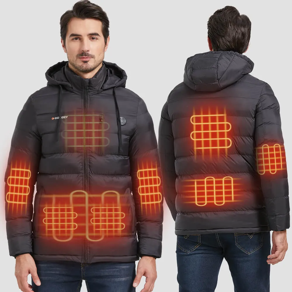 Men's Heated Jacket with Hoodie