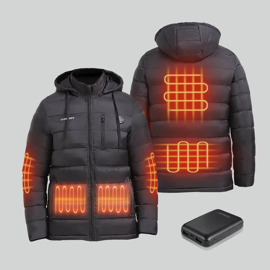 Men's Heated Jacket with Hoodie