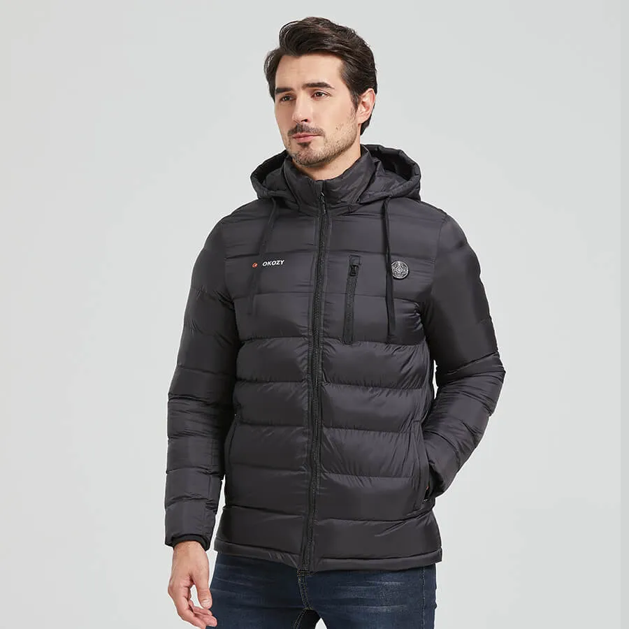 Men's Heated Jacket with Hoodie