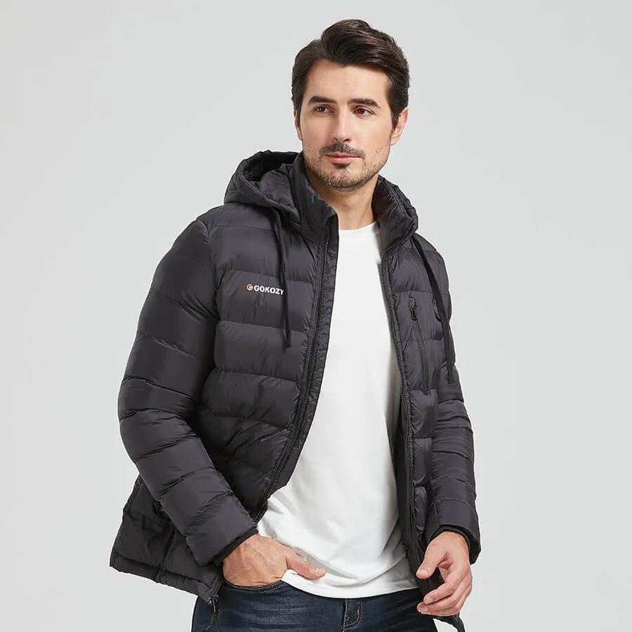 Men's Heated Jacket with Hoodie