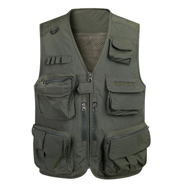 Men's Leisure Solid Pattern Loose Fit Casual Outerwear Vest Coat