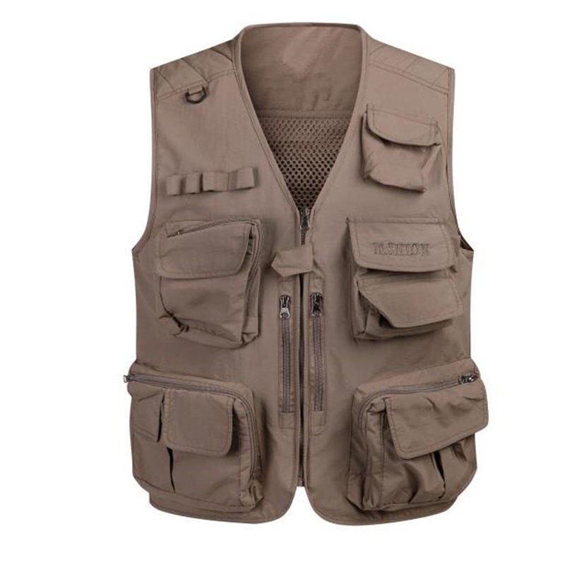 Men's Leisure Solid Pattern Loose Fit Casual Outerwear Vest Coat