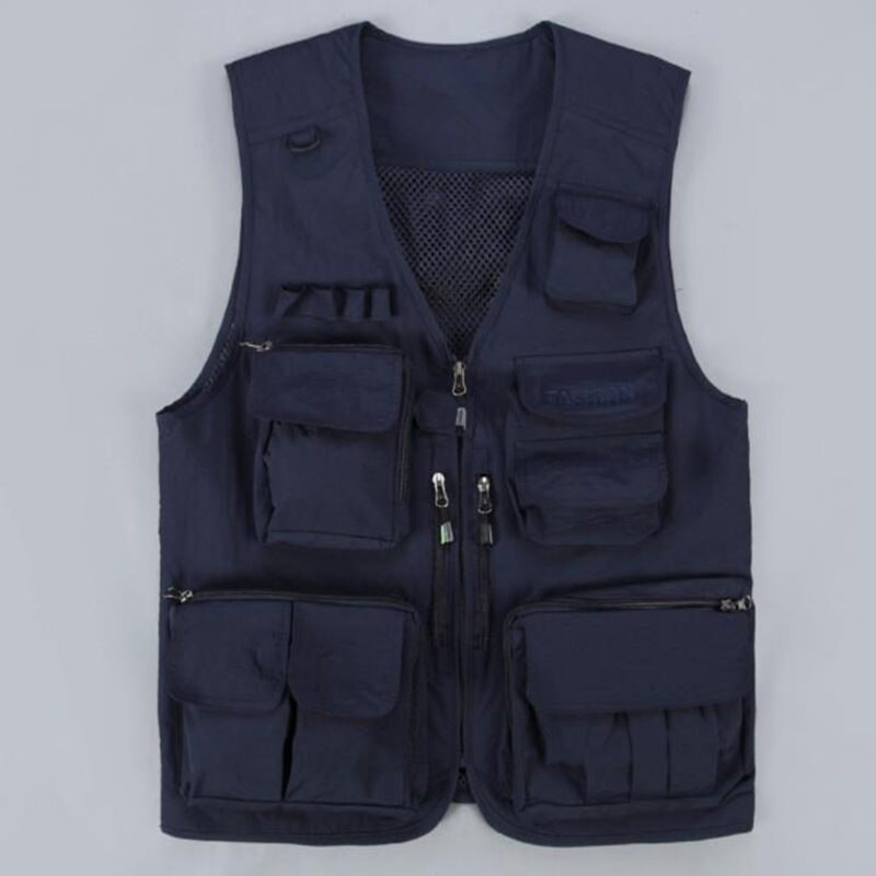 Men's Leisure Solid Pattern Loose Fit Casual Outerwear Vest Coat