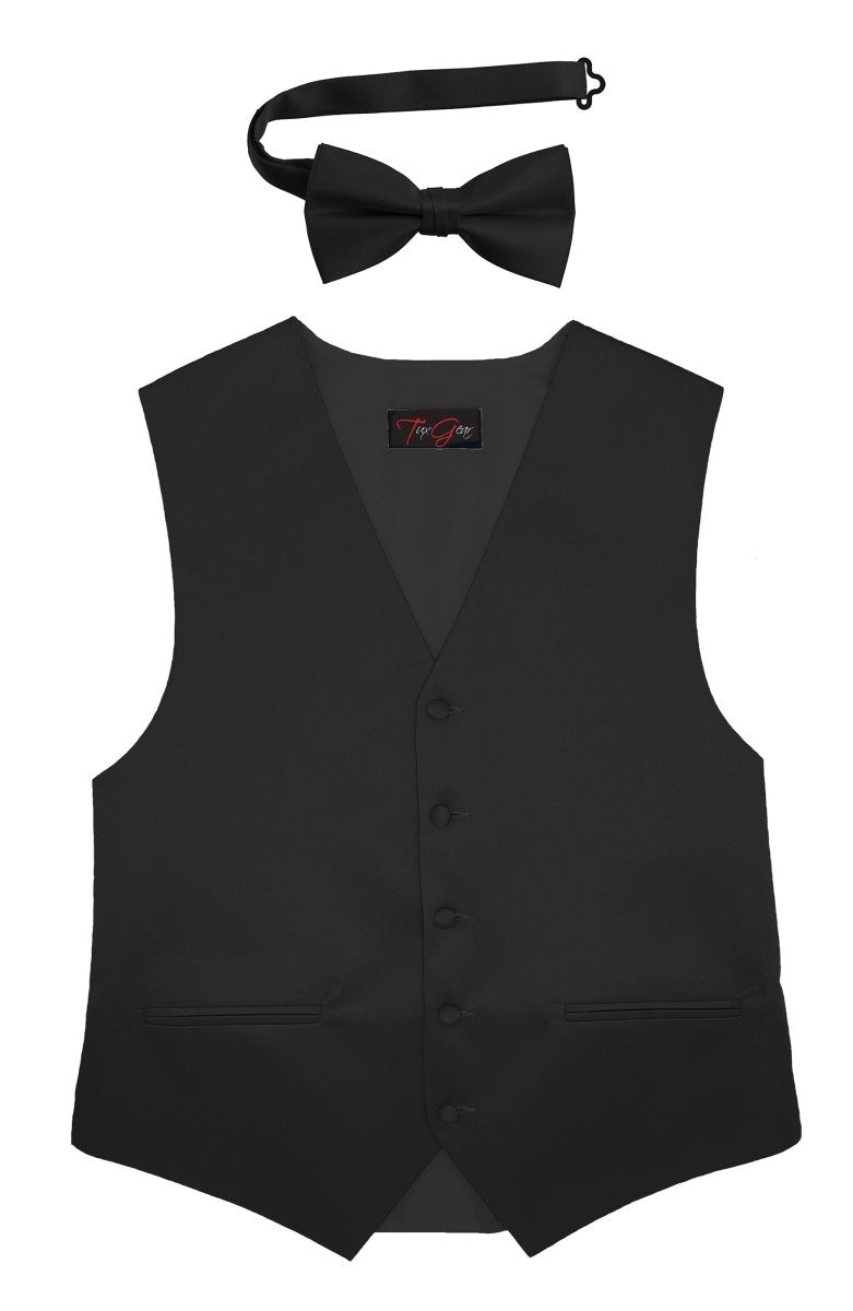 Mens Tuxedo Vest and Tie Sets Fullback Design in Popular Formal Wedding Colors