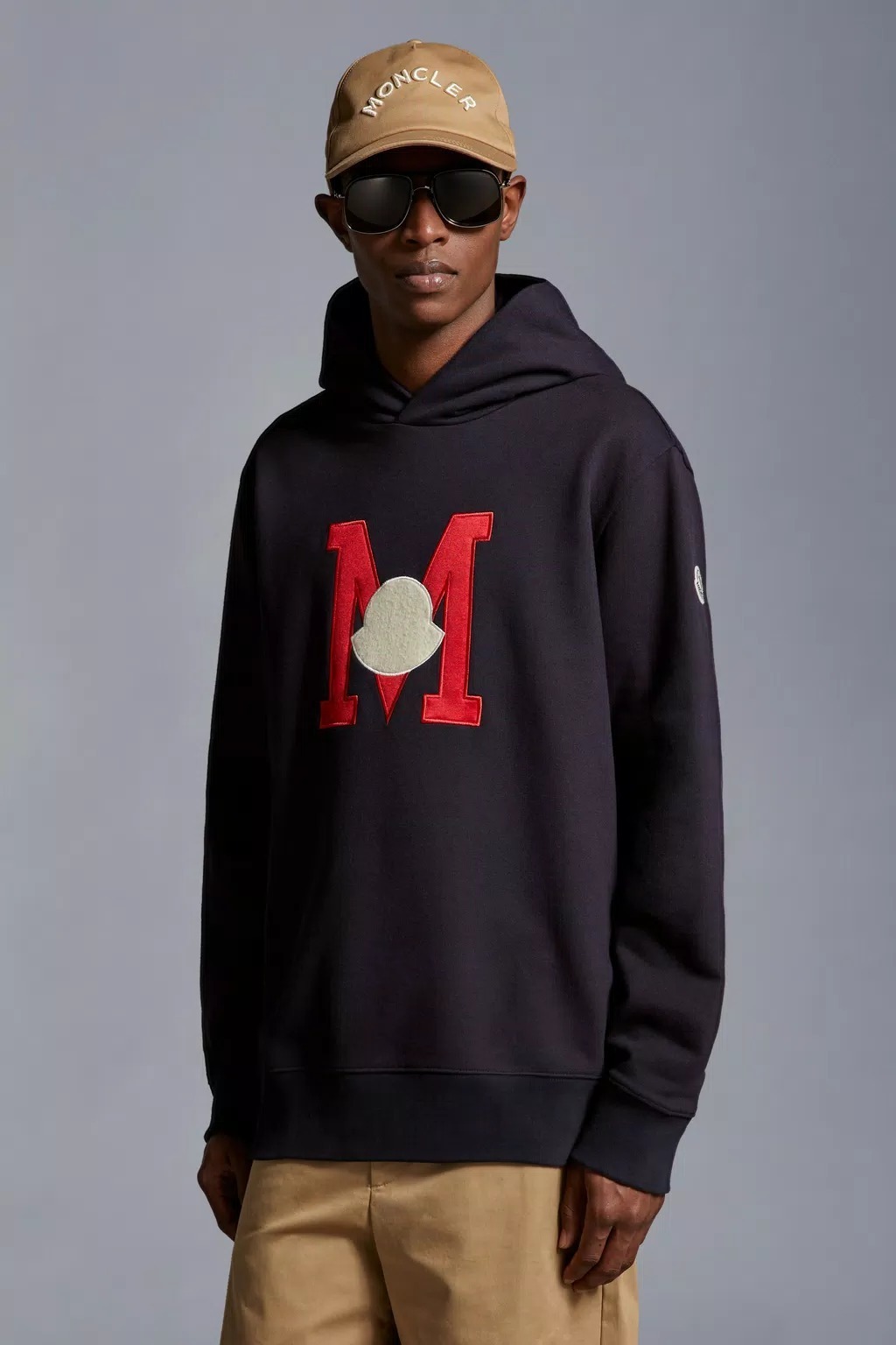 MONCLER  |Embroidered Monogram Hoodie