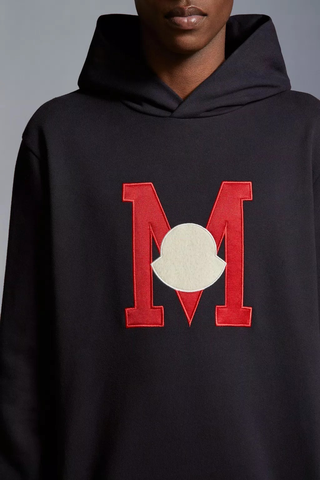 MONCLER  |Embroidered Monogram Hoodie