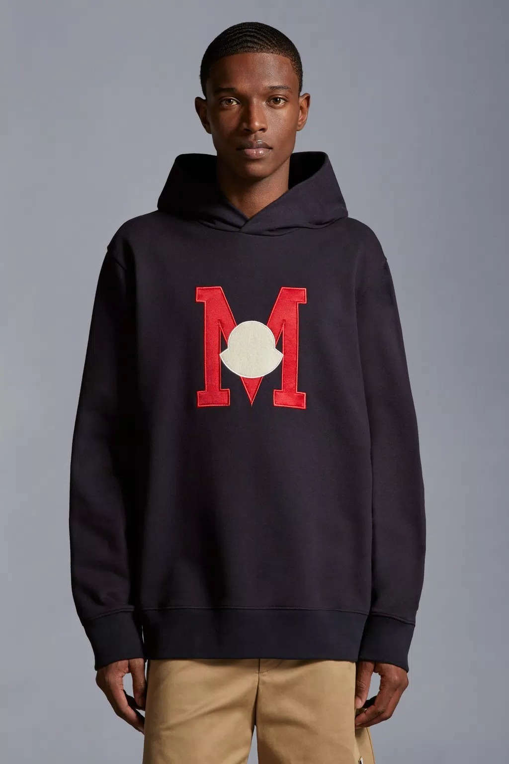 MONCLER  |Embroidered Monogram Hoodie