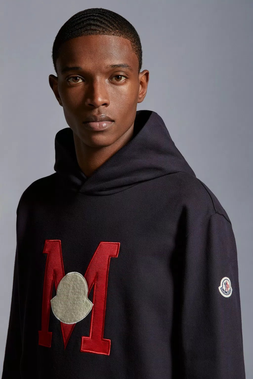 MONCLER  |Embroidered Monogram Hoodie