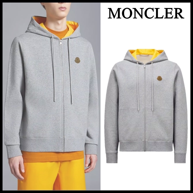 MONCLER  |Logo Patch Zip-Up Hoodie