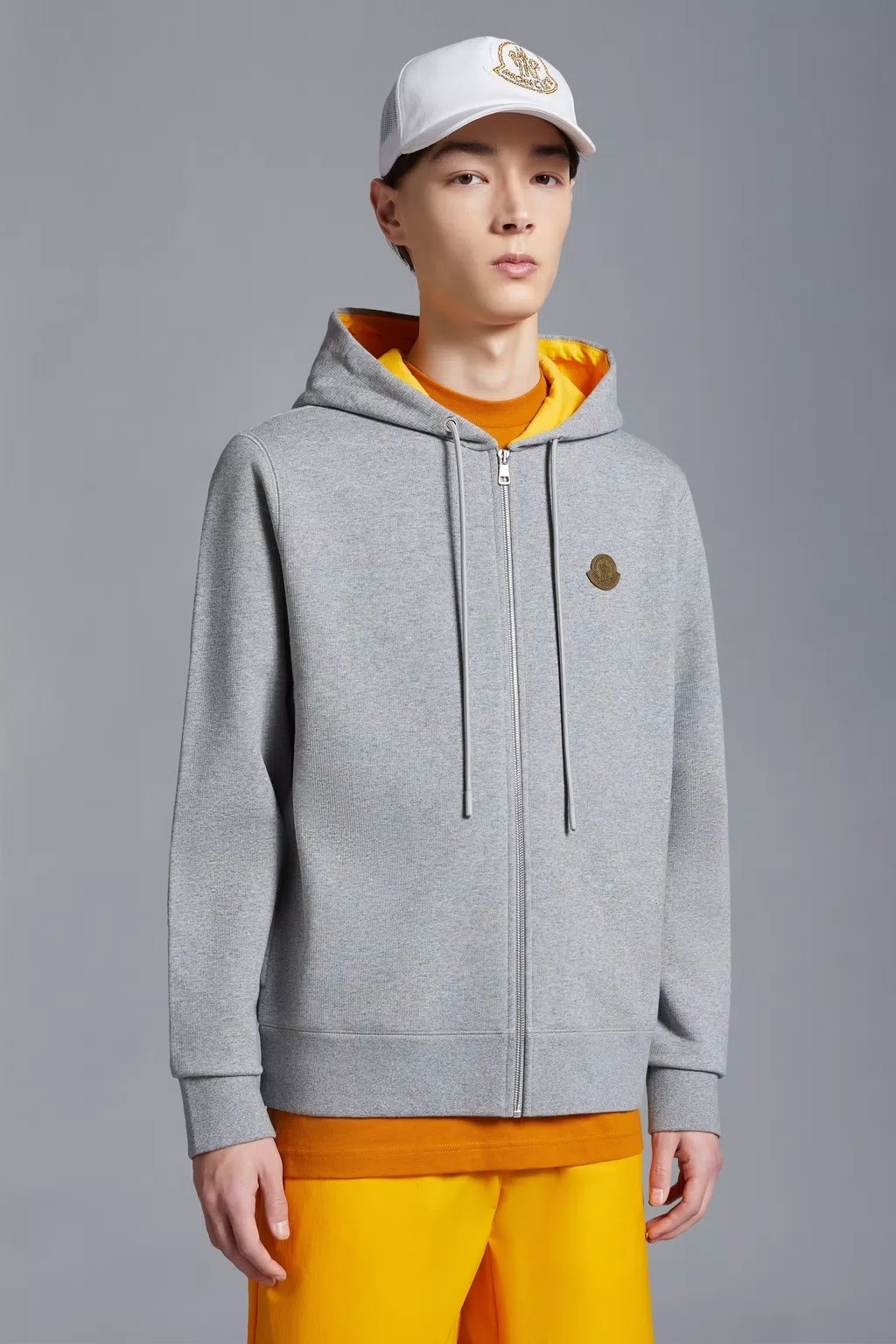 MONCLER  |Logo Patch Zip-Up Hoodie