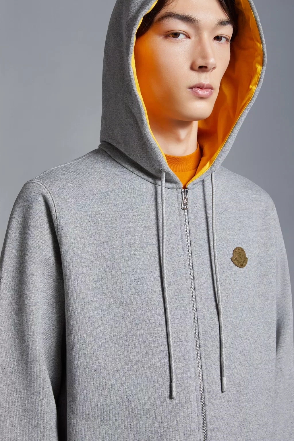 MONCLER  |Logo Patch Zip-Up Hoodie