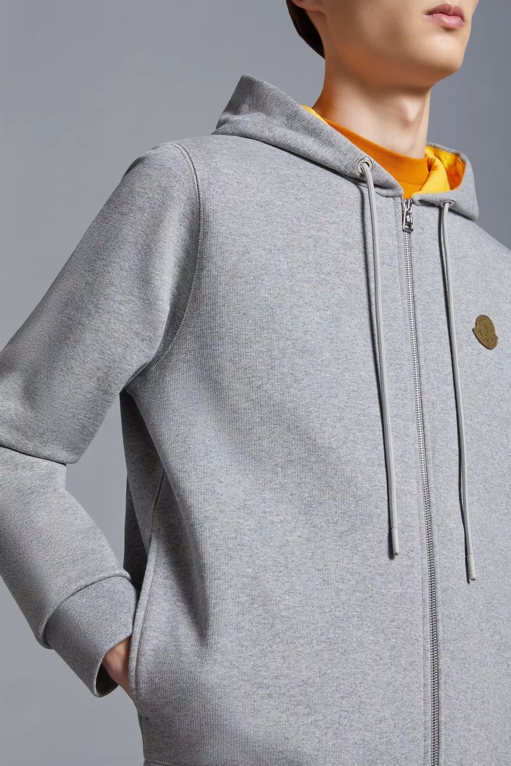 MONCLER  |Logo Patch Zip-Up Hoodie