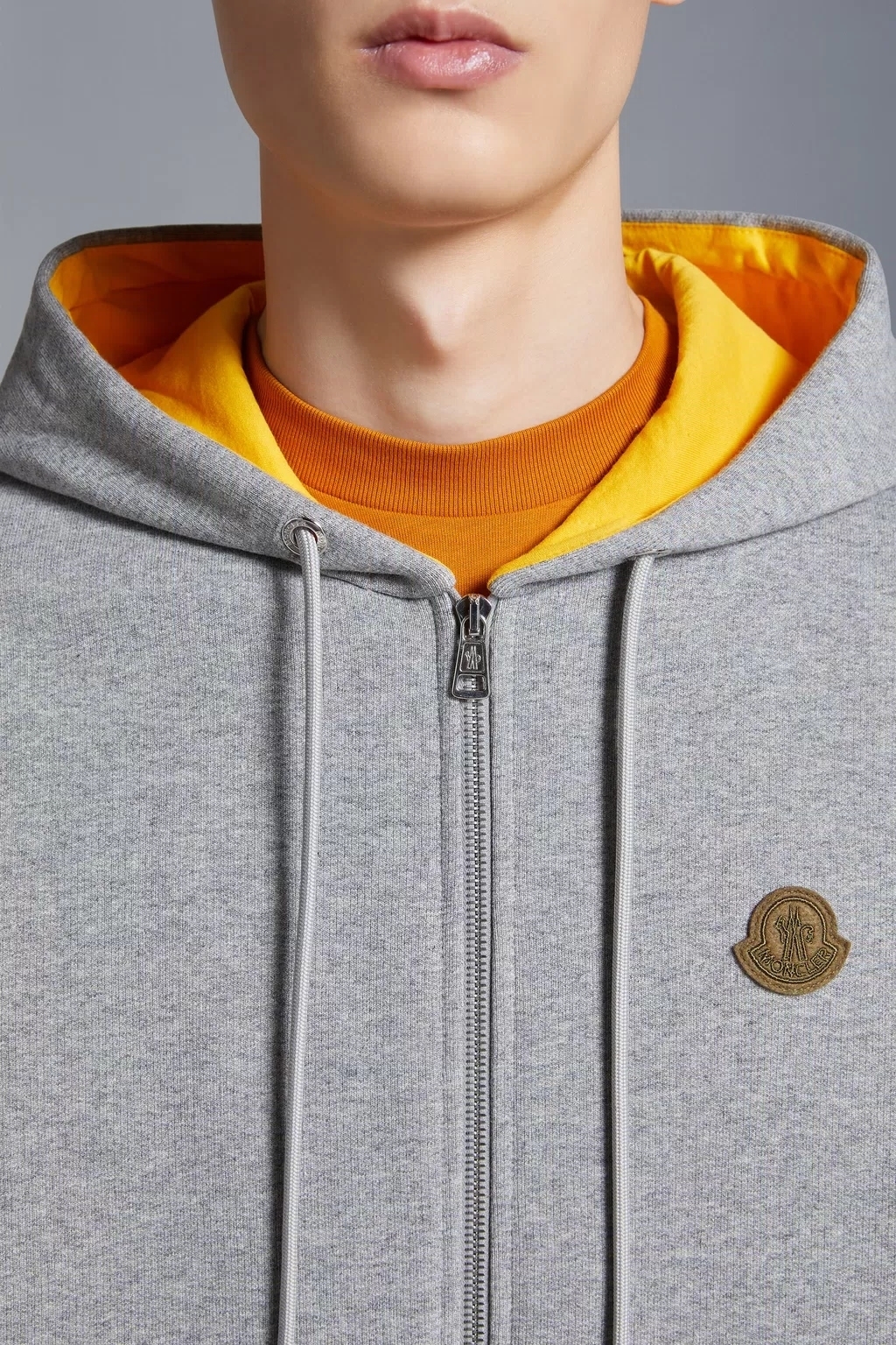 MONCLER  |Logo Patch Zip-Up Hoodie