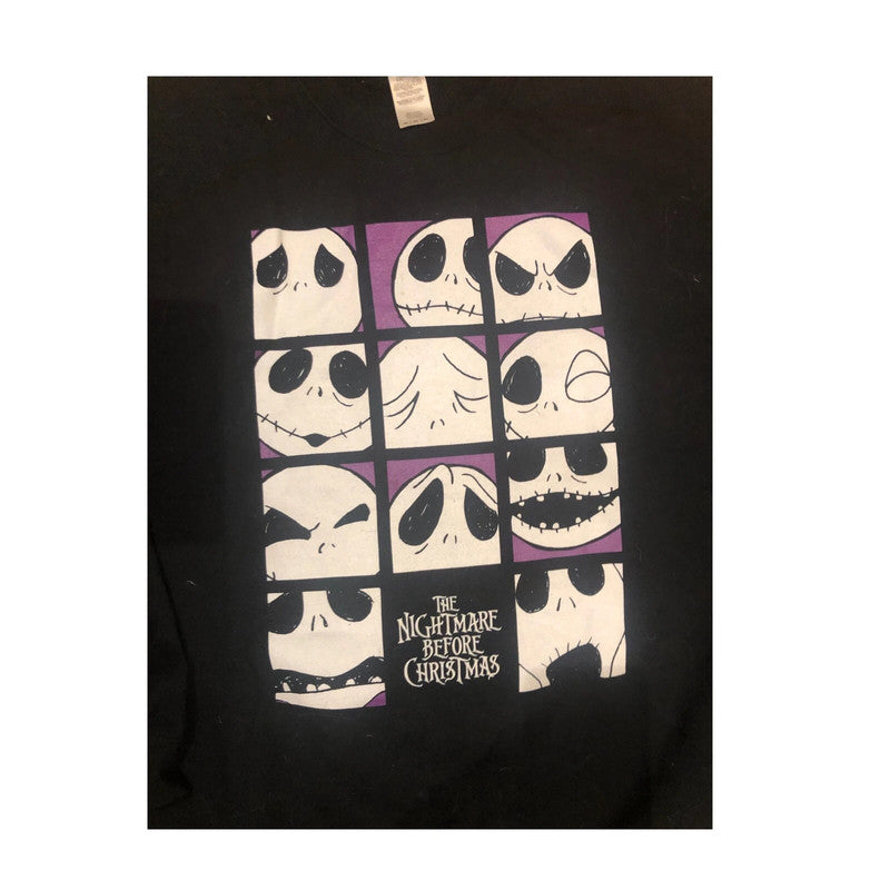 Nightmare Before Christmas Official Unisex Sweatshirt Black Preloved:XXL