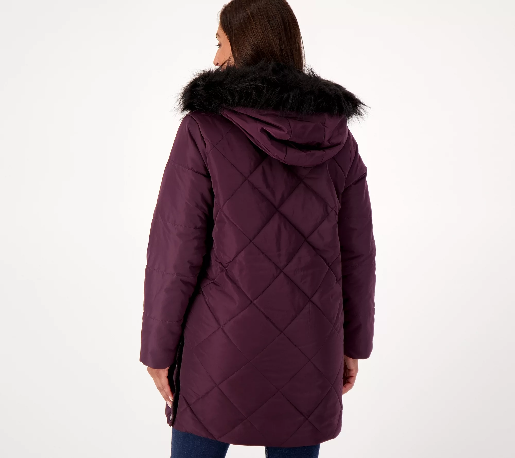 Nuage Faux Fur Lined Quilted Parka